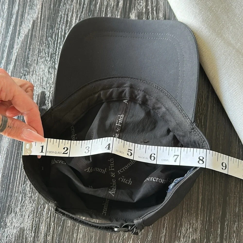 Abercrombie Fitch Travelers Unisex Adjustable Strapback Hook Loop Running Hat